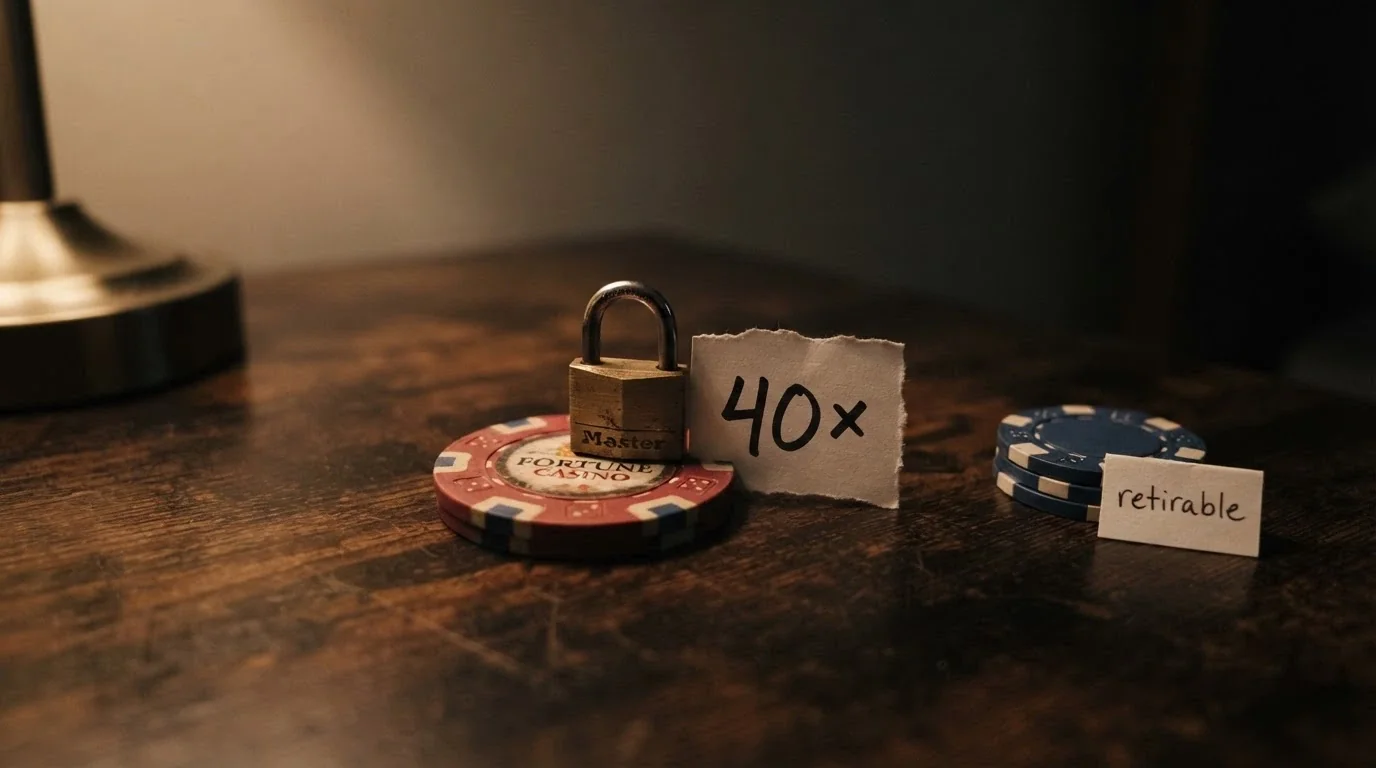 Un fajo de billetes con un candado y una etiqueta que indica un multiplicador, junto a una pila mucho más pequeña con la etiqueta «retirable»