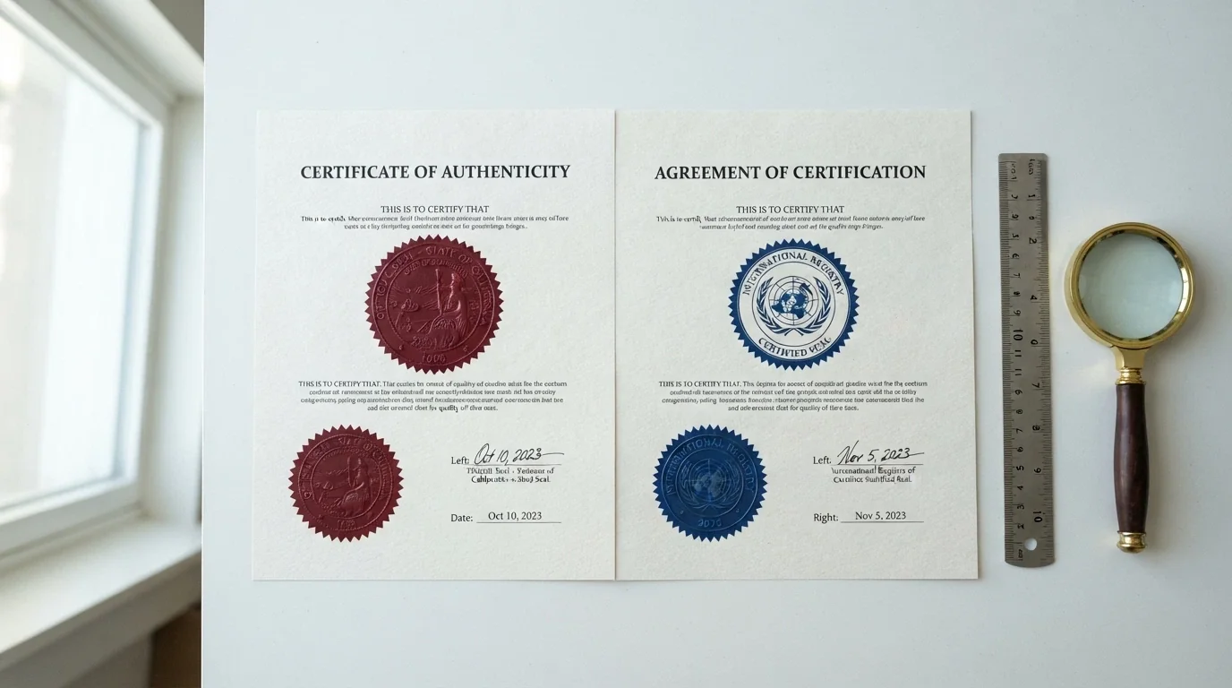 Dos documentos oficiales de licencia de juego enfrentados: uno con el sello de la DGOJ y otro con el de Gibraltar
