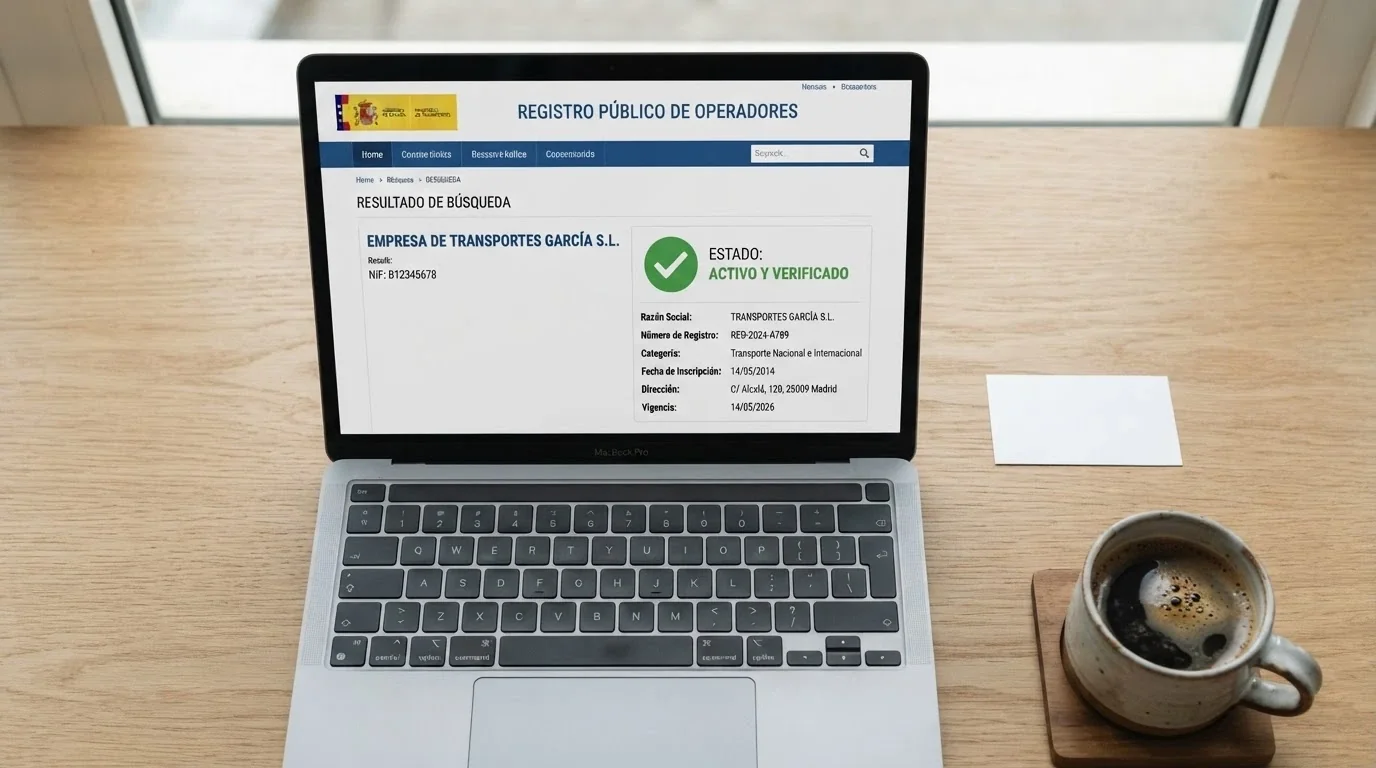 Pantalla del registro público de licencias de la DGOJ en ordenacionjuego.es con un operador consultado