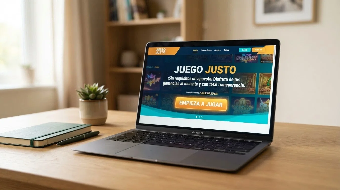 Captura de la política de Juego Justo de un casino online español donde se lee que no hay requisitos de apuesta