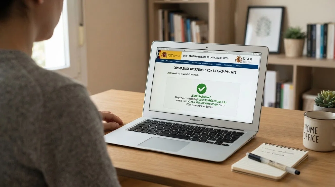 Pantalla del registro público de la DGOJ con el listado de operadores autorizados en España