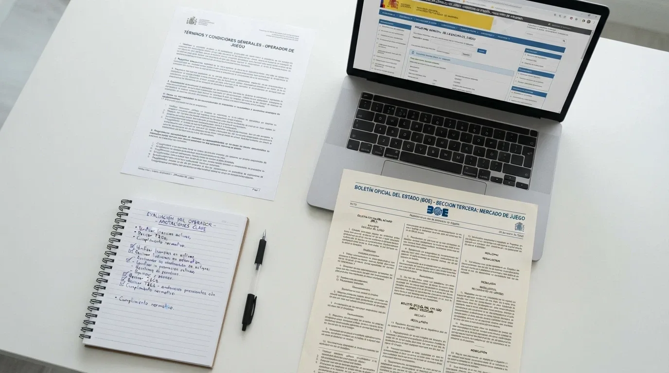 Documentos oficiales, términos y condiciones de operadores y el BOE como fuentes empleadas en la evaluación